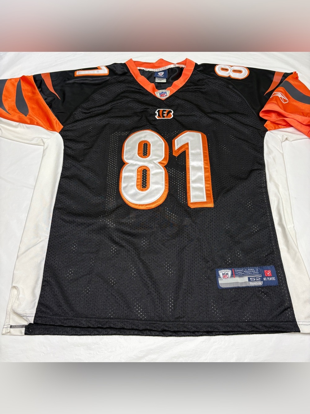 TERRELL OWENS #81 CINCINNATI BENGALS REEBOK NFL FOOTBALL JERSEY Men’s 52 XXL